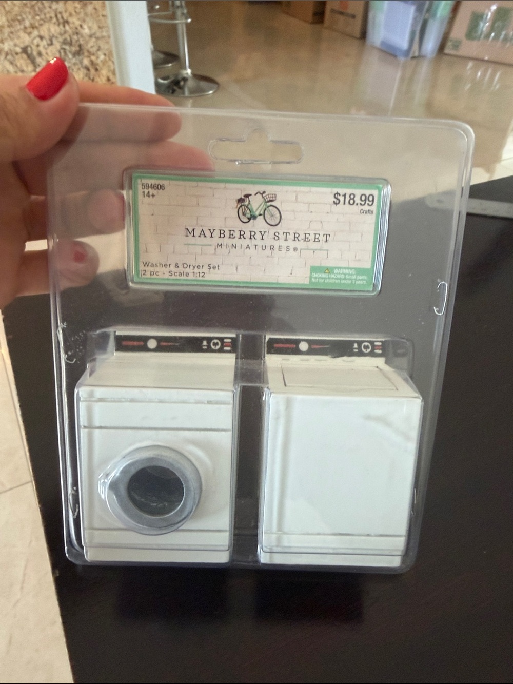 Hobby Lobby White Mini Washer and Dryer Set